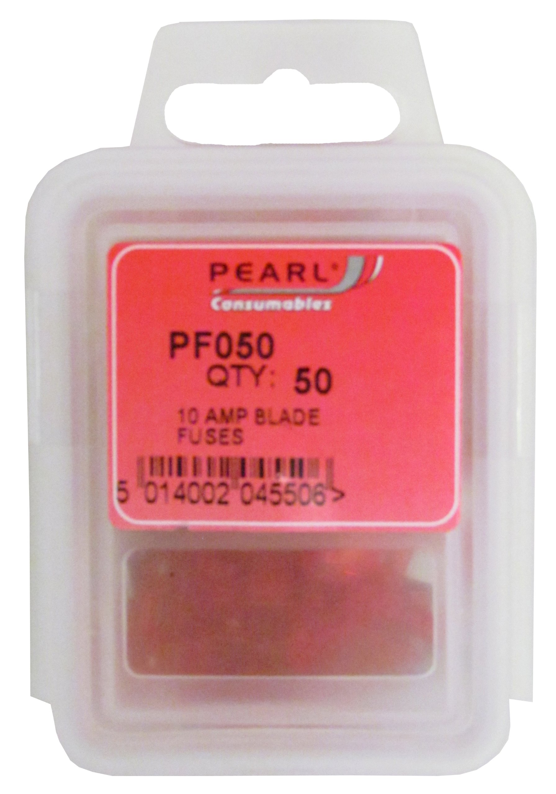 Pearl PF050 10A Blade Fuses (Pack of 50)