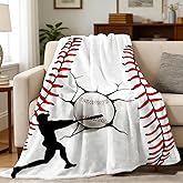 Sofevaim Baseball Blanket for Boys 8-12, Valentines Birthday Fleece Blankets for Men Baseball Lover Gifts, Son Gifts from Mom, Flannel Fluffy Sofa Couch Bed Baseball Room Decor 60" x 50"