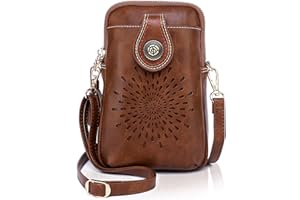 APHISON Mini Cell Phone Purse, Leather Small Crossbody Bags for Women, Lightweight Cute Purses