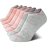 Calvin Klein Girls No Show Socks - 6 Pack Soft Cushioned Athletic Low Cut Socks for Girls With Arch Support