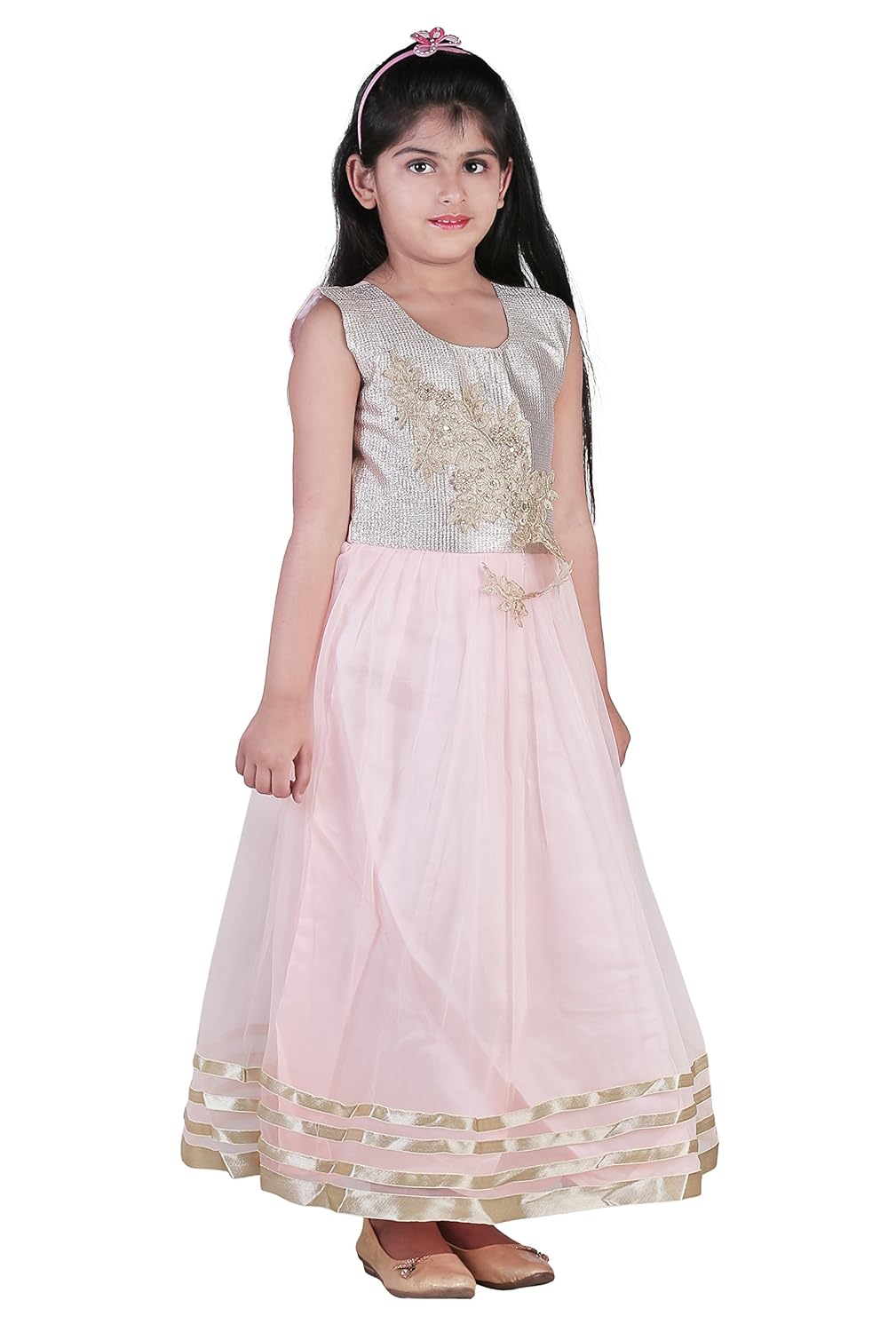 light pink overall dress