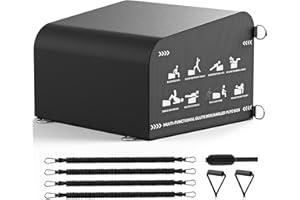 PAPABABE Hip Thrust Bench, Glute Box for Hip Strength, Multi-Functional Angled Glute Box with Anti-Slip Tread, Hip Thrust Machine at Home Gym for Glute Bridge, Core & Ab Workout Strength Training