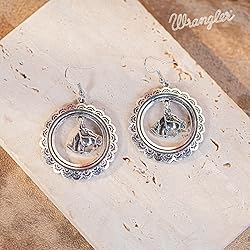 Wrangler Western Earrings Jewelry for Women Cowgirl