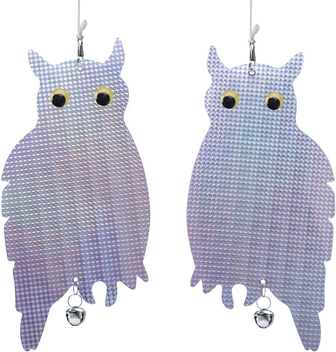 MINGMIN-DZ Dauerhaft Hängende Eule reflektierendes Vogel-Schreckschutzmittel -2 Pack