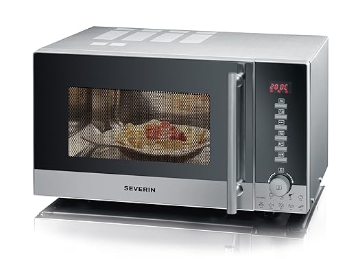 Severin MW 7876 - Horno microondas con grill, color plata: Amazon ...