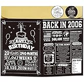 Amorista Funny 20th Birthday Decorations for Women Men, Happy 20 Years Old Birthday Card Gifts for Him Her, Cool 20 Bday Gift Ideas for Daughter Son