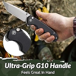 CIVIVI Brazen Folding Knife, Button Lock Pocket