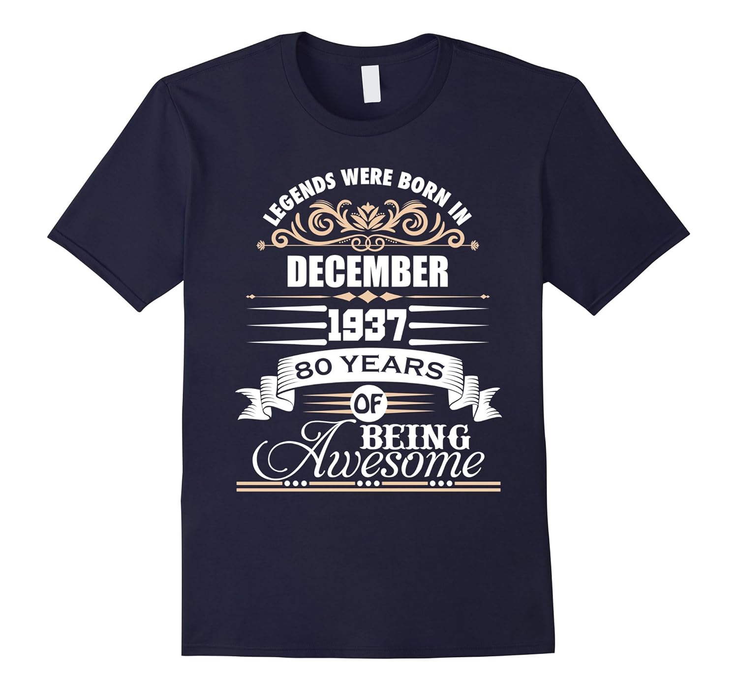 Legends December 1937 - 80 Years Old Shirt 80th Birthday-ANZ