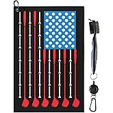 yrhsnclsdg Golf Towel Funny Golf Towels for Golf Bags for Men Women with Clip Carabiner,Microfiber Waffle Pattern Disc Golf Towel Rag Golfer Accessories Gifts for Men Women(Towel+Brush)