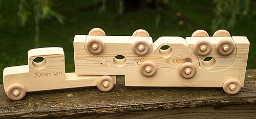 wooden toy lorry