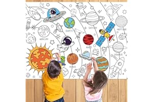 43.3x31.5 Farm Coloring Poster with Picture, Giant Animal Painting Poster, Large Coloring Tablecloth for Classroom Home Birth