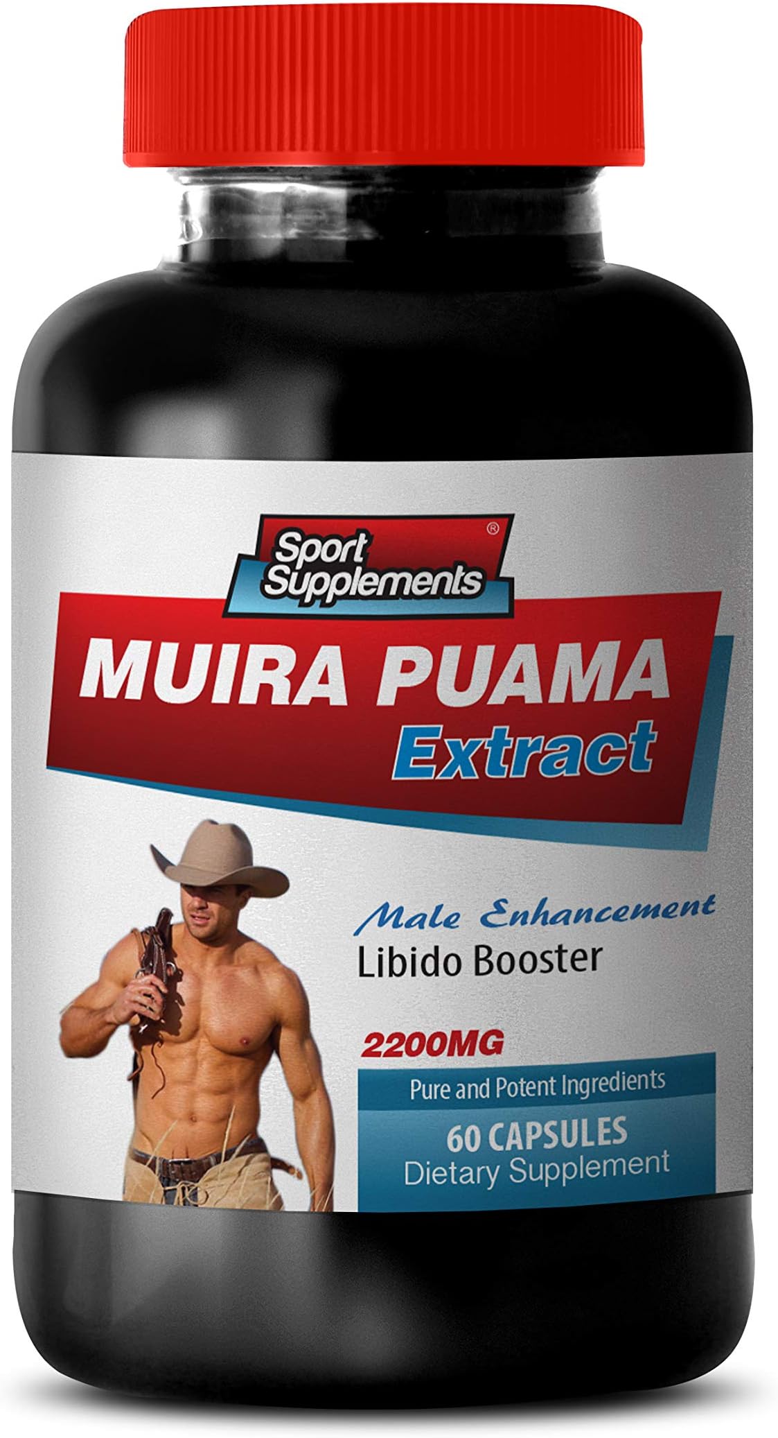libido Care Extract - Muira PUAMA - Muira puama bark Powder - 1 Bottle (60 Capsules)