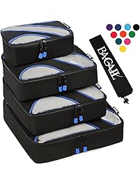 4 Set Packing Cubes,Travel Luggage Packing Organizers with Laundry Bag