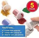 Baker Ross Glitter Shakers Pack of 5 Craft Essentials AR716 view 2