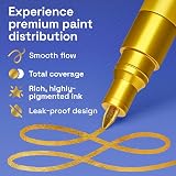 ARTISTRO ARTISTRO 2 Gold Metallic Acrylic Paint Pens 0.7mm Extra Fine Tip view 4