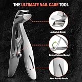 BEZOX Angled Head Toenail Clippers Thick Nails Ergonomic Stainless Steel view 3