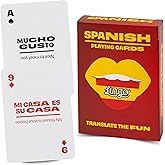 Spanish Lingo Playing Cards | Travel Flashcards | Learn Spanish Vocabulary in A Fun & Easy Way | 52 Essential Translations