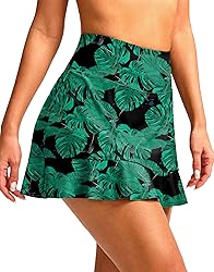 Soothfeel Women's Swim Skirt with Pocket High