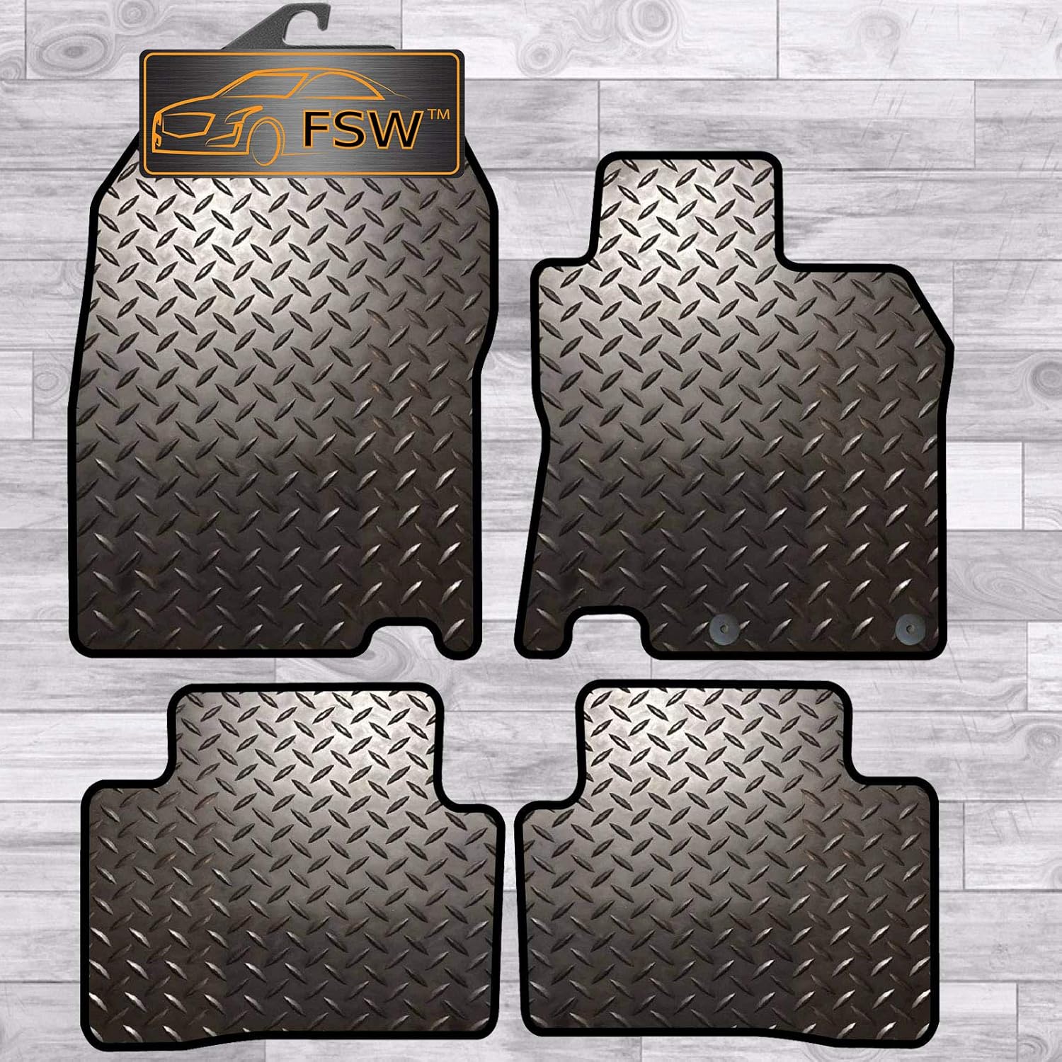 FSW Qashqai 2014On Fully Tailored 3Mm Rubber Heavy Duty Car Floor Mats