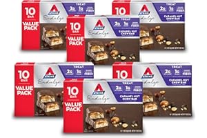 Atkins Endulge Treat, Caramel Nut Chew bar, 60Count (Value Pack)