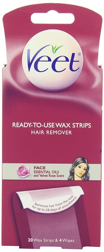 Buy Veet Facial Hair Remover Cold Wax Strips 20 Count Online At