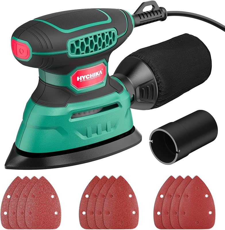 HYCHIKA Schleifmaschine, 140W Deltaschleifer, 13000 OPM.