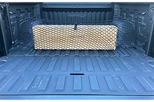 TN TRUNKNETS INC Envelope Style Trunk Mesh Cargo Net for GMC Sierra 2013-2024, Automotive Exterior Accessories - Premium Car Trunk Storage Organizers, Cargo Bed Net for Pickup Truck, Smart Vehicle Storage Organizer