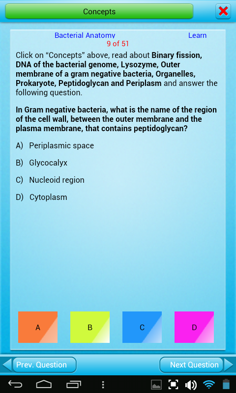 QVprep Microbiology (Kindle Fire Edition): Learn Test Review for College Biology majors, Undergraduates, Junior Physicians, Medical, Pre-Medical and nursing students and for exam preparation
