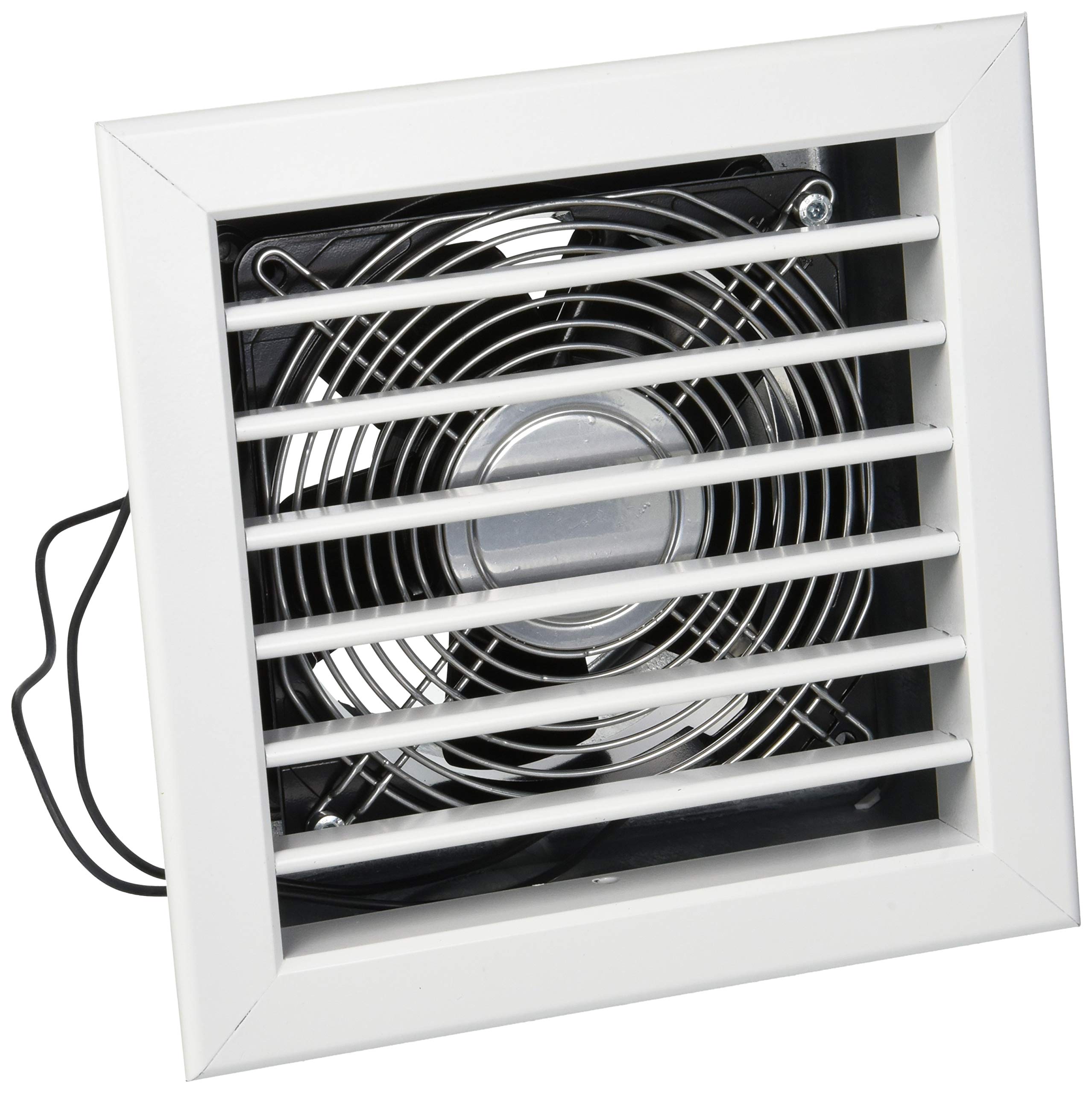 La Ventilazione GCMIB1818120-Y Fireplace Grate with Electric Blower, White, 180x180 mm
