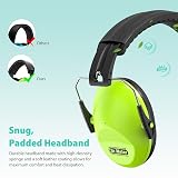 Dr.meter Ear Defenders Kids Noise Reducing Ear Muffs 27.4 dB Green Pink view 4