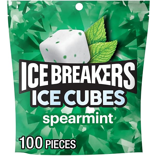 ICE BREAKERS ICE CUBES SPEARMINT SUGAR FREE CHEWING...