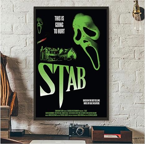 Amazon Co Jp 最終絶叫計画のポスタークラシックホラー架空の映画キャンバス絵画壁アートの装飾 60x80cmx1フレームなし ホーム キッチン