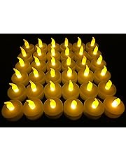 Flameless LED Tea Light Candles, Vivii Battery-Powered Unscented LED Tealight Candles, Fake Candles, Tealights (36 Pack)