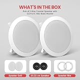 Pyle 6.5” Ceiling Wall Mount Speakers 200W Peak 70Hz-20kHz 2-Way view 7