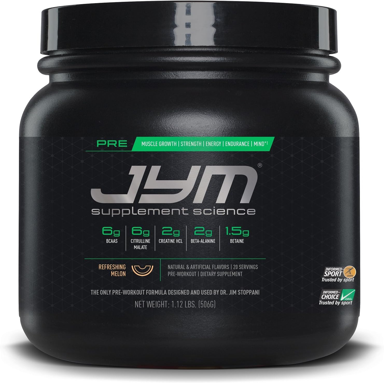 Jym Supplements Science Pre jym 20 serving refreshing melon 506 Gram