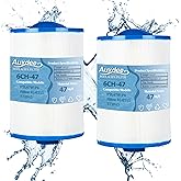 Auxdee PTL47W-P4 Hot Tub Spa Filter Cartridge Compatible with Unicel 6CH-47, Filbur FC-0315, PTL47W, 373043 Spa Filter, XLS-607, 47 Sq. Ft, 2 Pack