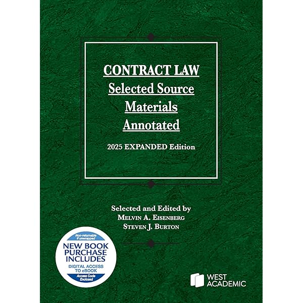 Contract Law, Selected Source Materials Annotated, 2019 Edition