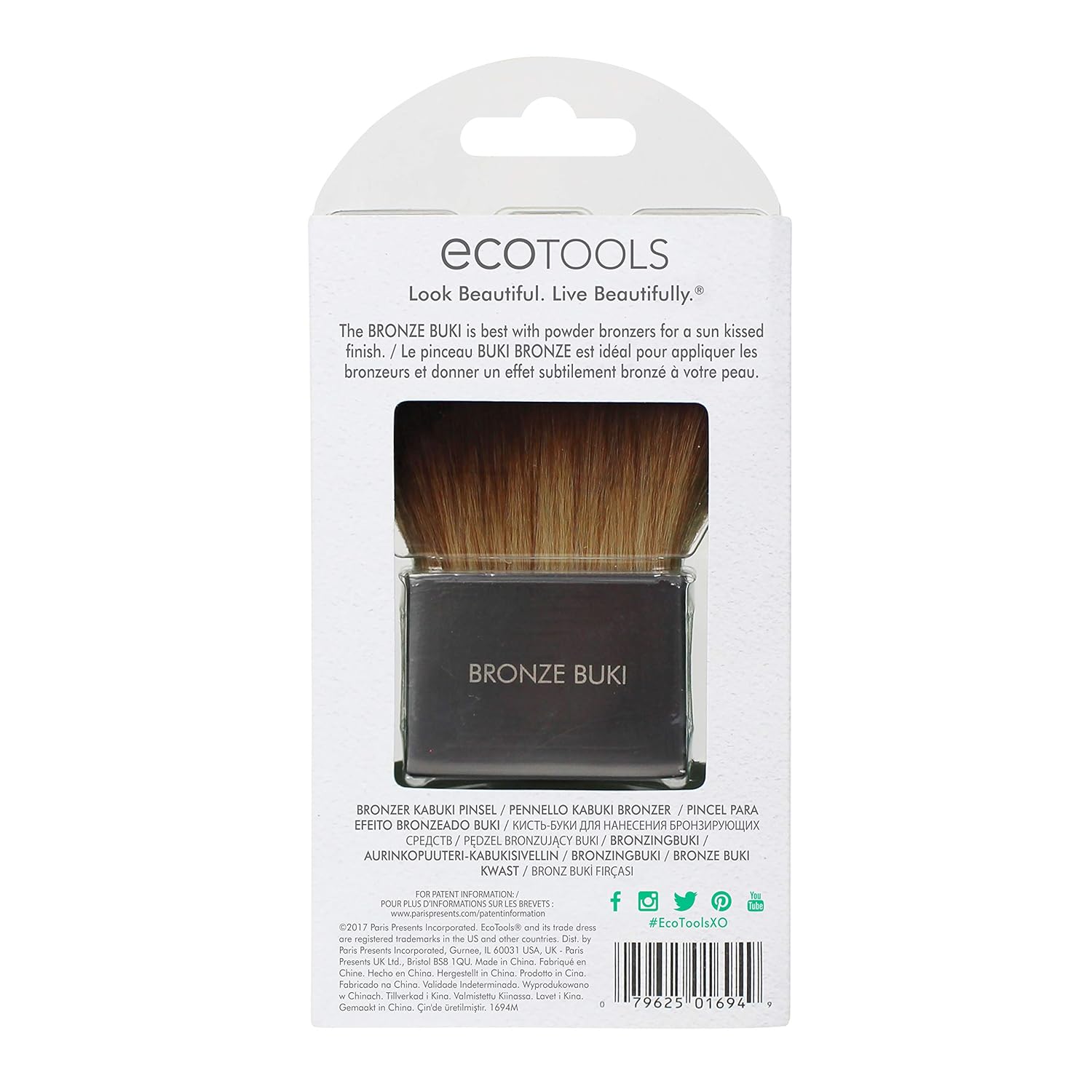 EcoTools Bronze Buki, Kabuki Brush for use with Bronzer, Strobing: Beauty