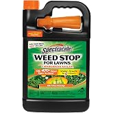 Spectracide Weed Stop for Lawns Plus Crabgrass Killer, Ready-to-Use, 1 Gal | Kills 470+ Weed Types Down To The Root, Use on Lawns, Visible Results In 5 Hours, Ready-To-Use No Mixing Required