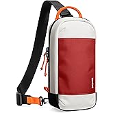 tomtoc Sling Crossbody Bag for Nintendo Switch 2, Protective Travel Chest Carrying Gaming Pouch with 8 Game Cartridges Slots