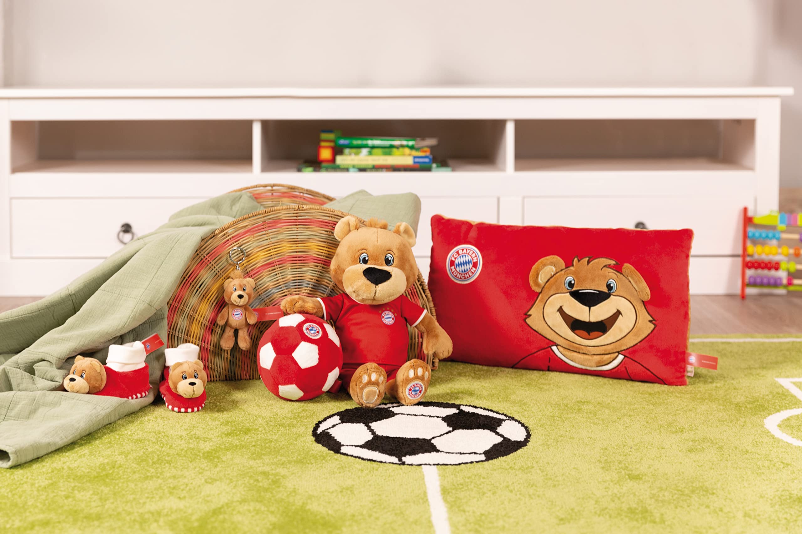 NICI Kuscheltier FC BAYERN MÜNCHEN Bär Berni 35 cm – Stofftier aus weichem Plüsch, Fußball Fanartikel zum Kuscheln und Spielen, für Kinder & Erwachsene, 49074, tolle Geschenkidee, braun 6