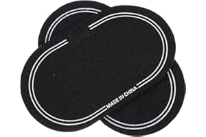 Vaguelly 2pcs Drum Kit Screen Protector Double Pedal Patch Bass Head Sticker Bass Drum Pads Patch Guitar Accessories Household Head Child Pte Roller