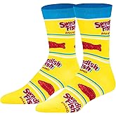 Crazy Socks - Cheez-It Snack Food Crew Socks - Officially Licensed Funny Novelty Gift Sock-Cozy Daily Wear
