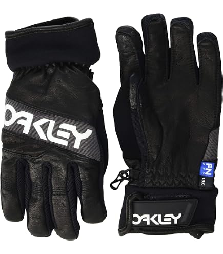 Oakley Mens Factory Pilot Core Glove, Black/White Logo, X-Small at