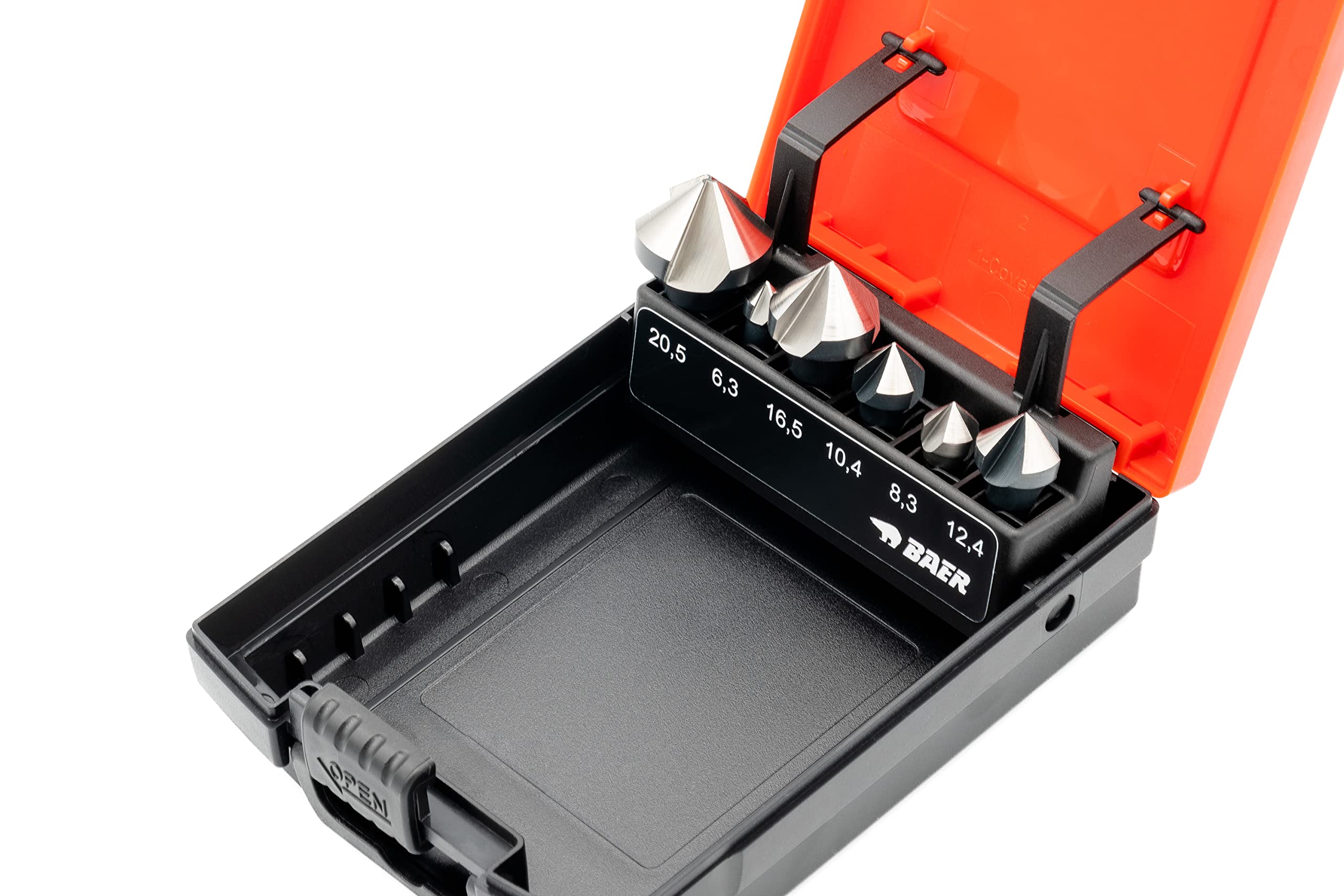 HSSG 90° Bit Countersink Set 6.3 - 20.5 mm for Cordless Screwdrivers Countersink Drill Set 1/4 Inch Bit Countersink Countersink Countersink Milling Cutter Deburring Countersink