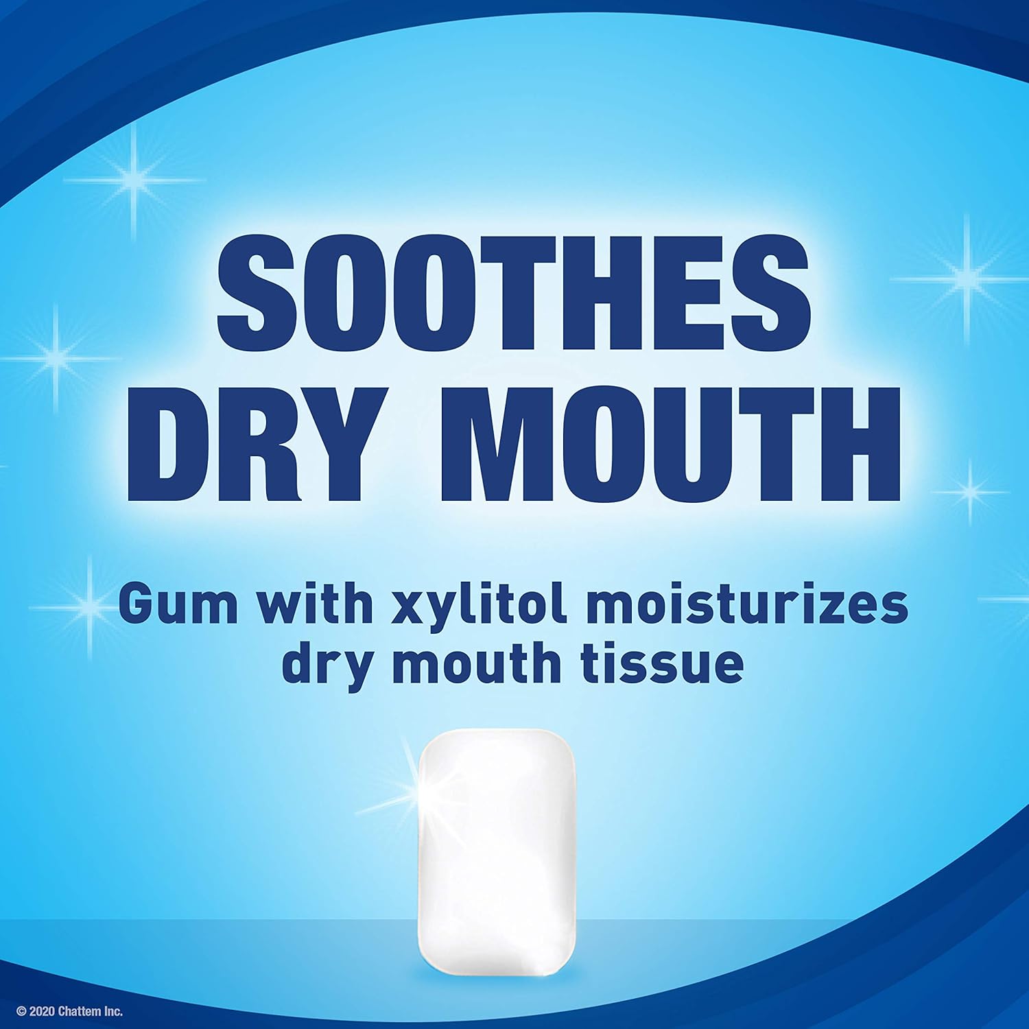 ACT Dry Mouth Moisturizing Gum with Xylitol, Sugar-Free Soothing Mint, 20 Pieces Sugar-Free Dry Mouth Gum (Packaging may Vary): Health & Personal Care