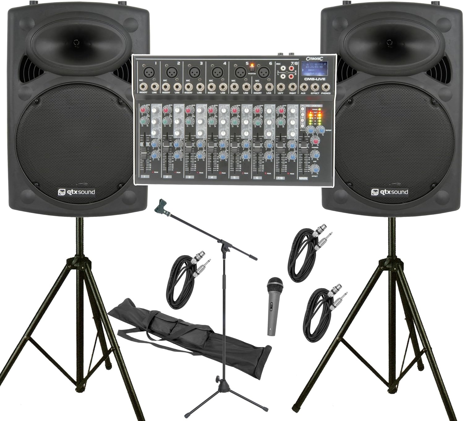 qtx 15 active speakers