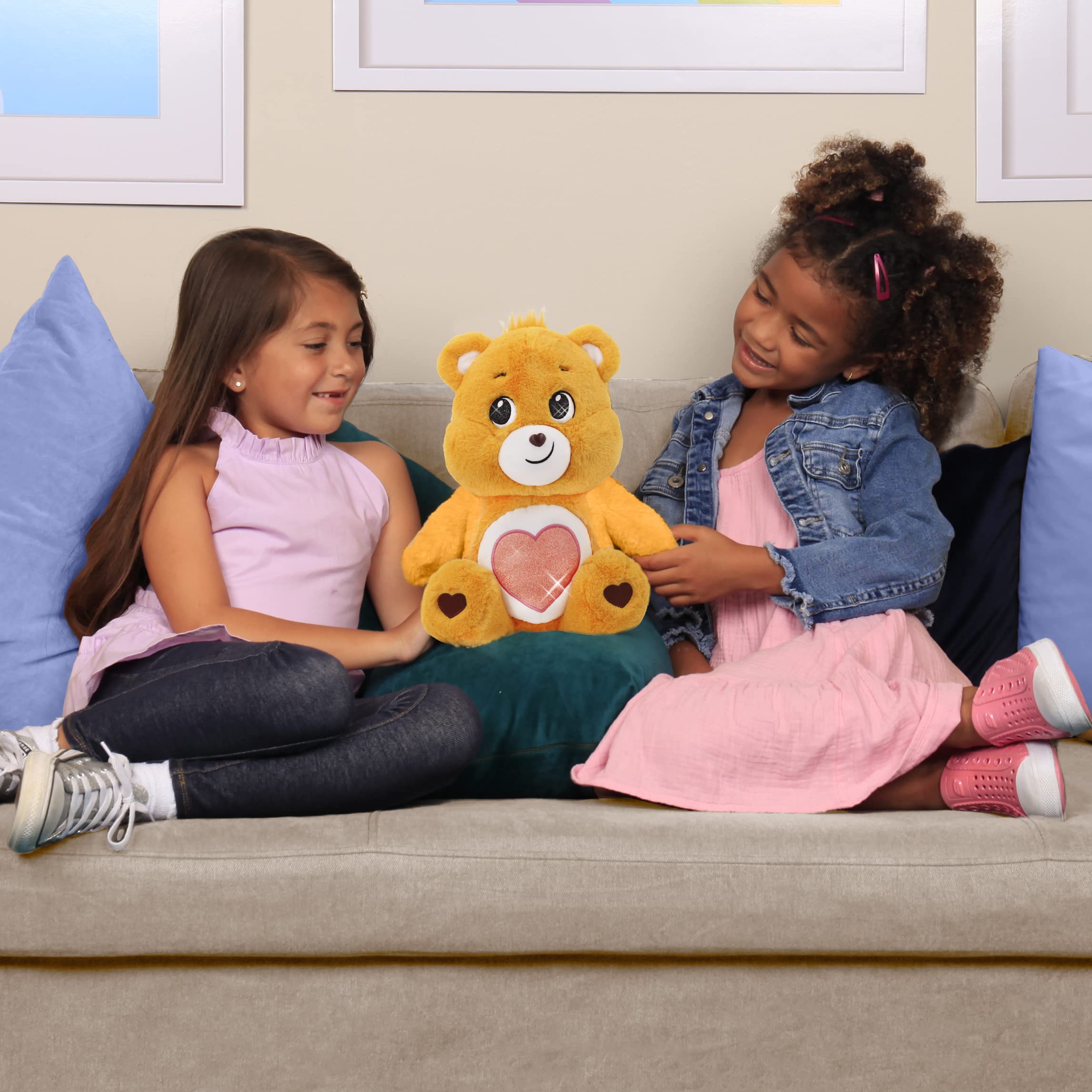 18 Inch Teddy Bear with Cap & Sequin Heart – Imported Quality Soft Plush Toy