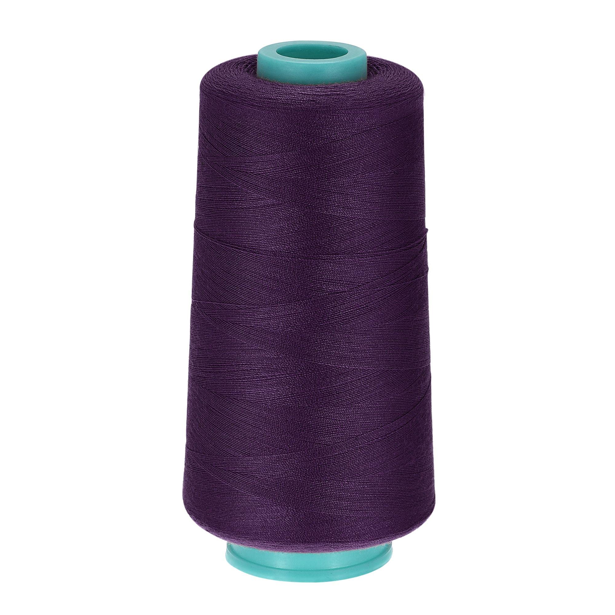 sourcing map Polyester Thread 3000 Yards 40S/2 All-Purpose Thread for Manual and Machine Sewing, Dark Purple