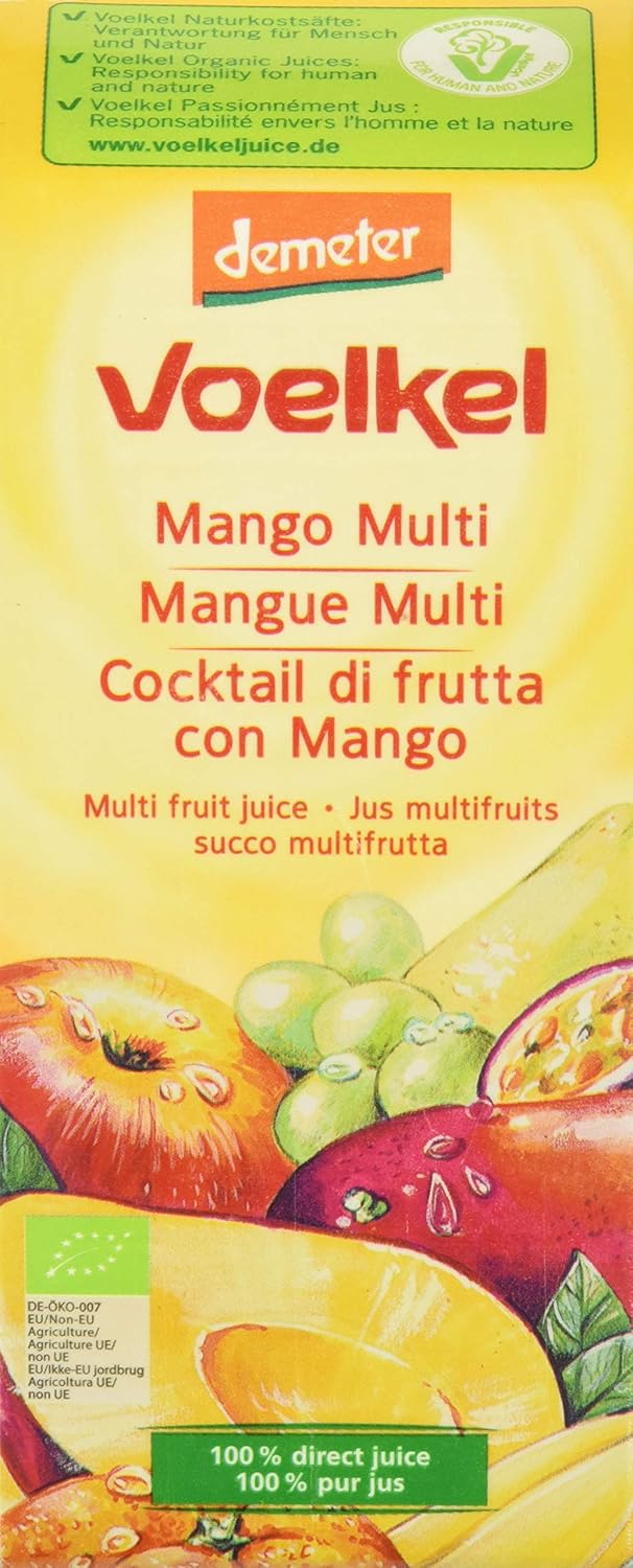 Zumo de Mango con Multifrutas BIO - Voelkel - caja de 6 uds de 750 ...